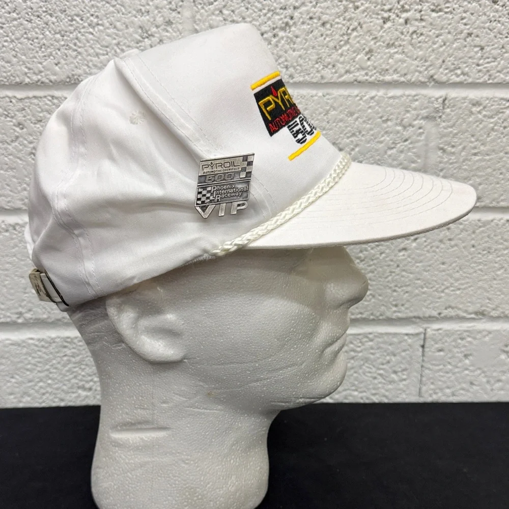 Pyroil White Racing Cap vintage NSCAR - Picture 3 of 10